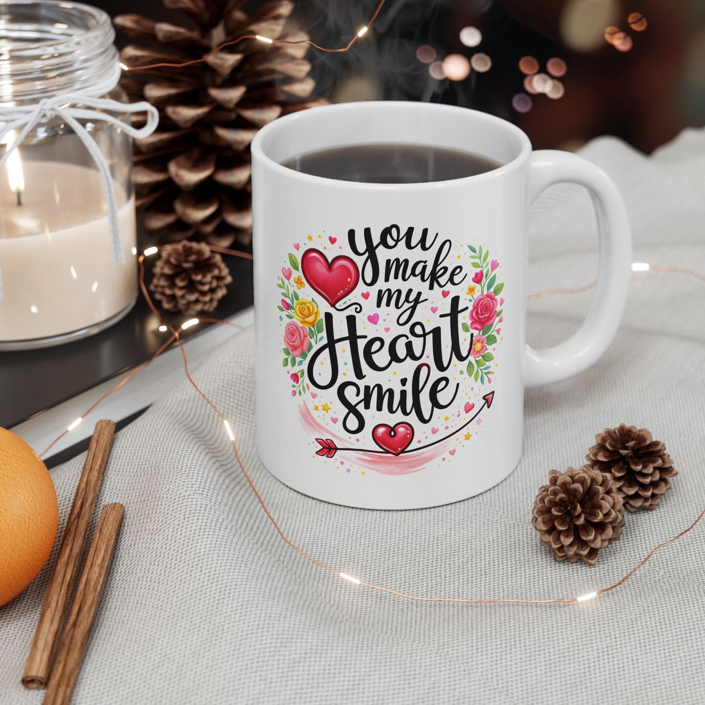 Anniversary Mug - You Make My Heart Smile