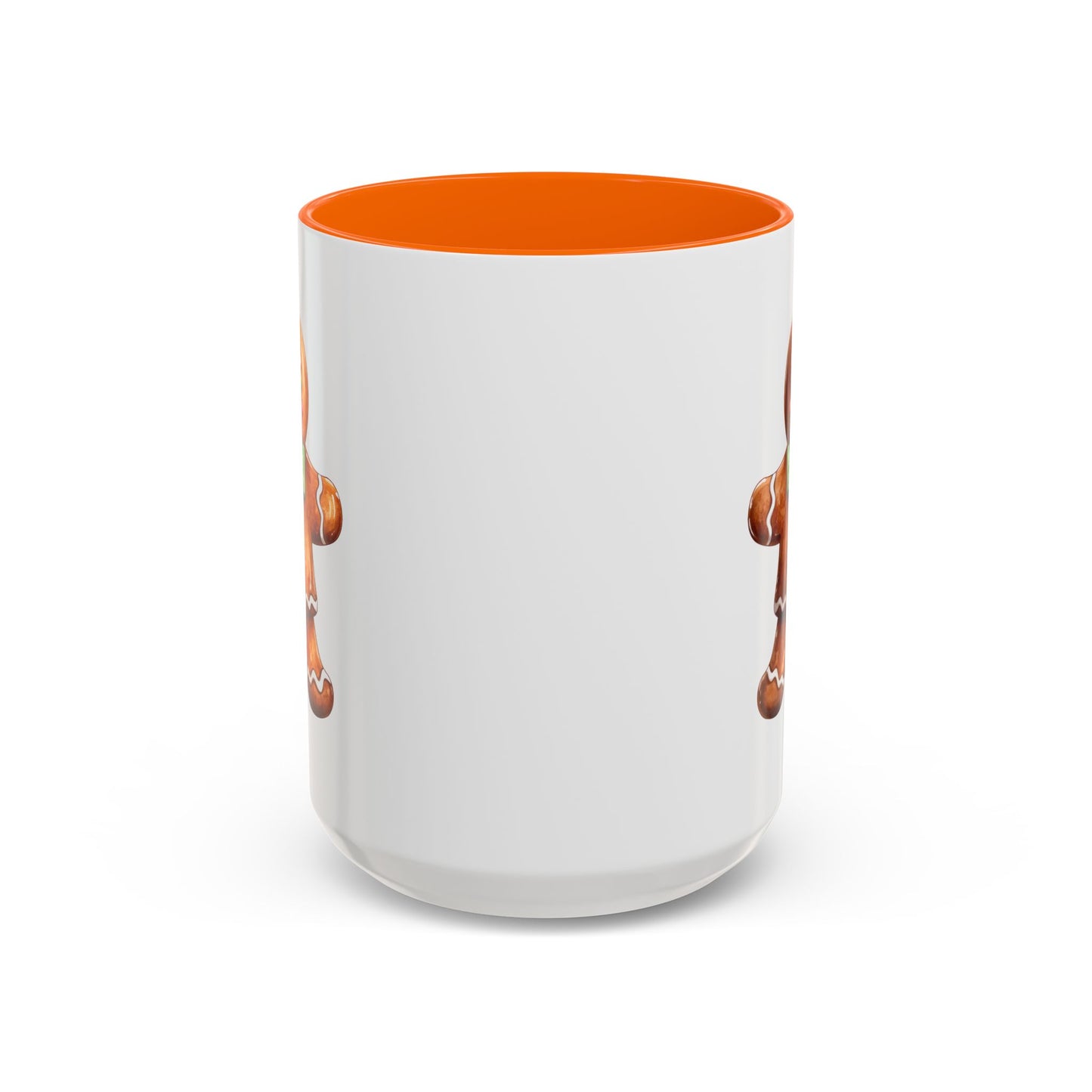 Christmas Mug - Gingerbread Man Green Bow