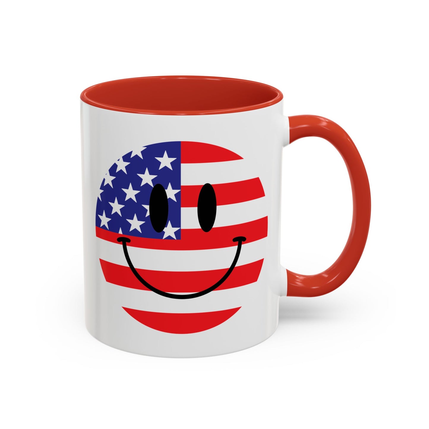 4th of July Mug - America Smiley Face