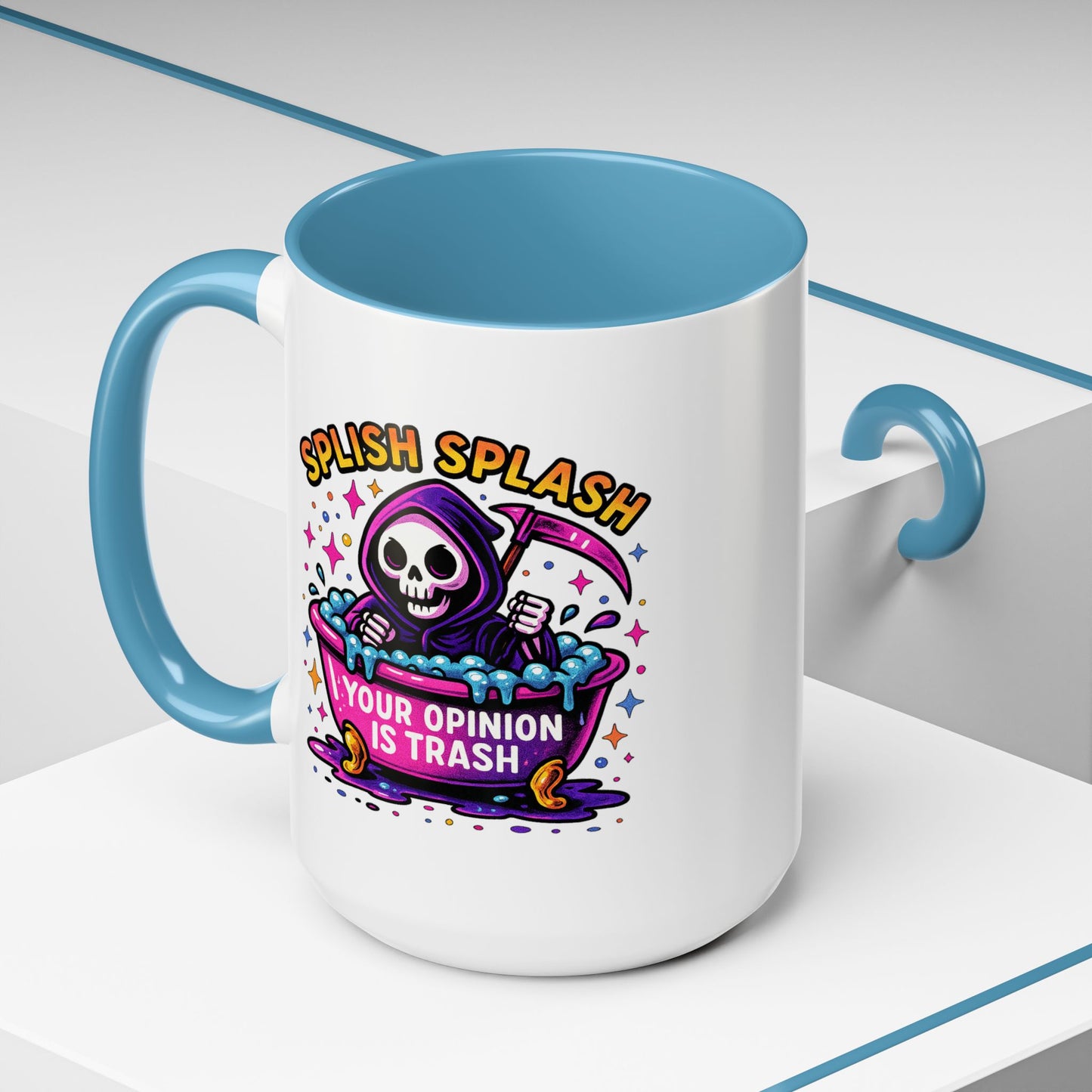 Humor Mug - Splish Splash Your Opinion is Trash