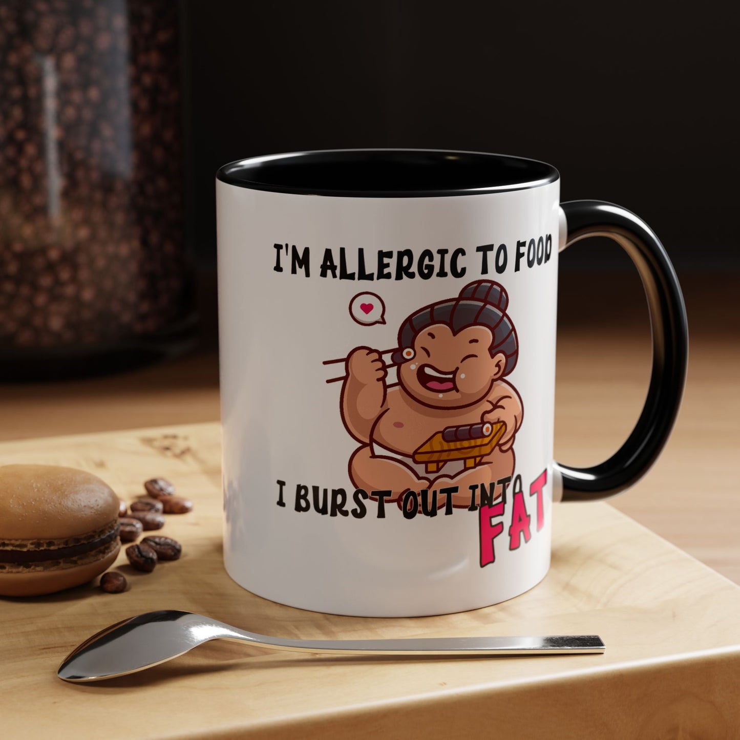 Humor Mug - I'm Allergic to Food