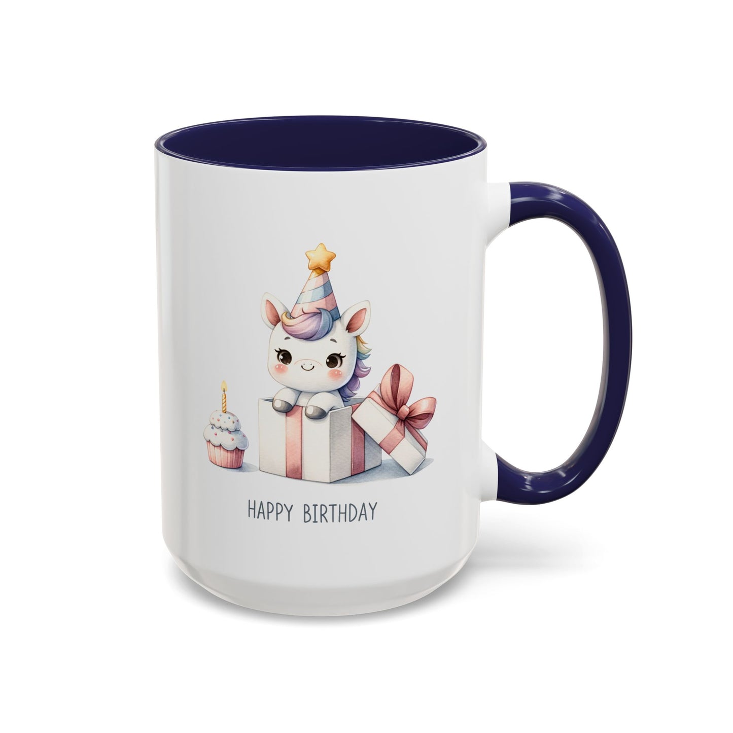 Birthday Mug - Unicorn With Present