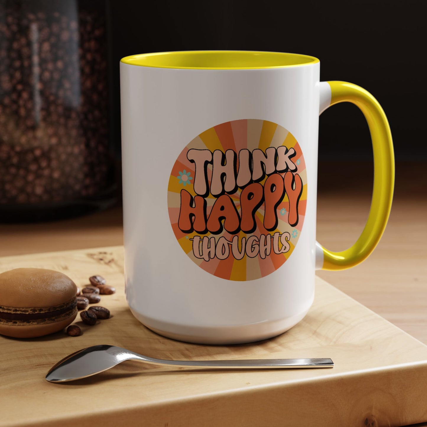 Wellness Mug - Think Happy Thoughts Hippie