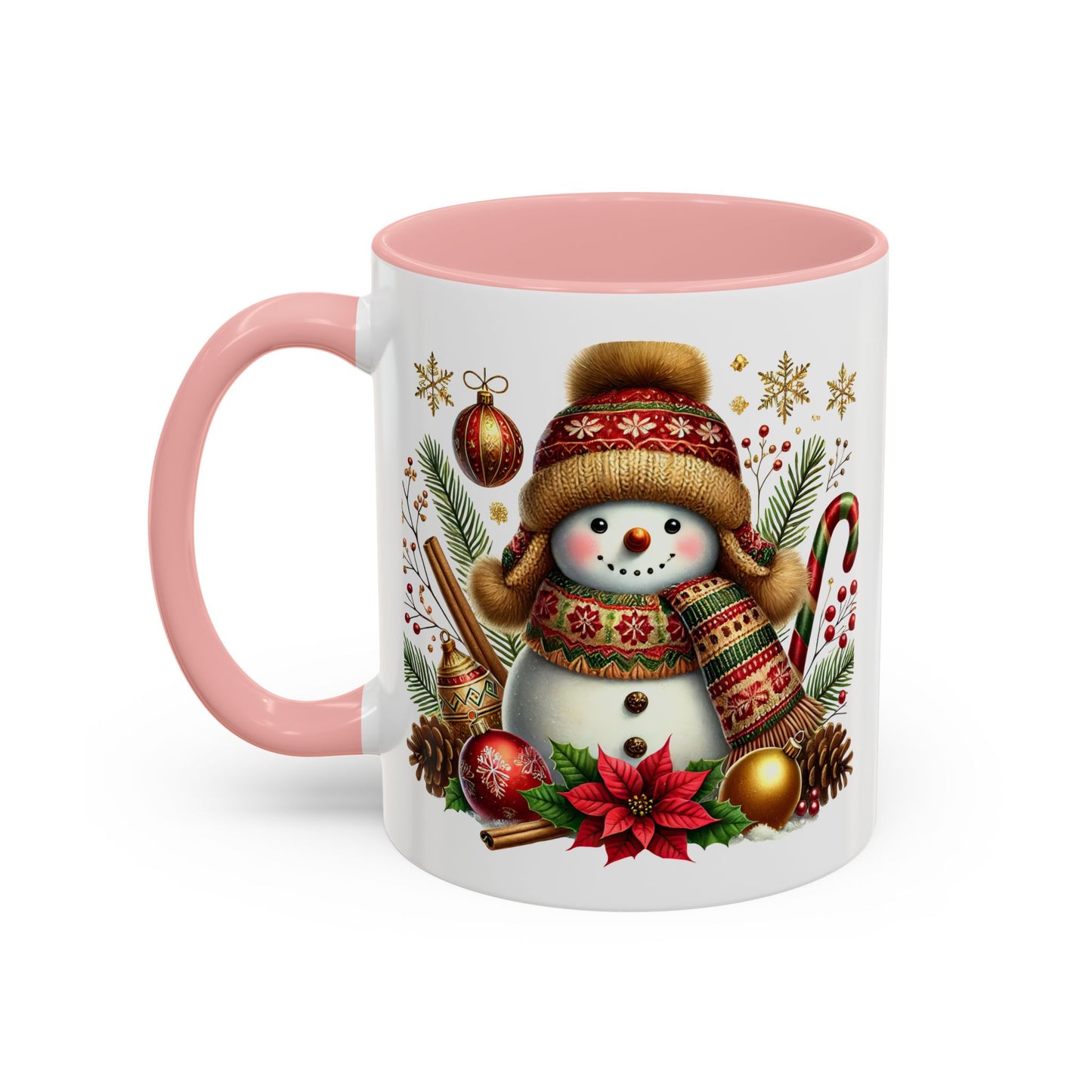 Christmas Mug - Gold Snowman
