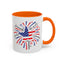 4th of July Mug - Star Flag Fireworks