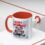 Christmas Mug - Merry Christmas Red Text Puppy Green Top 2