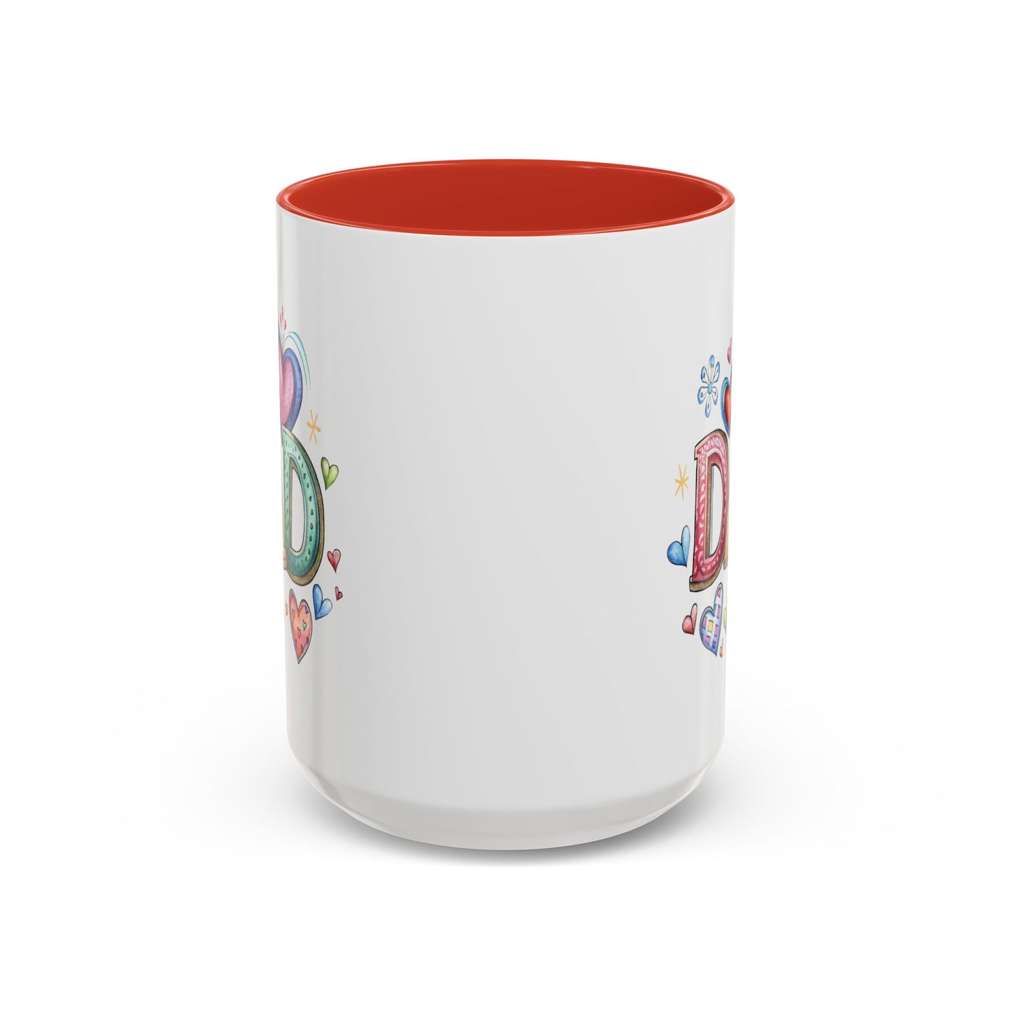 Father's Day Mug - Dad Hearts