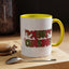 Christmas Mug - Merry Christmas Red & Green Text Hats Candy Canes