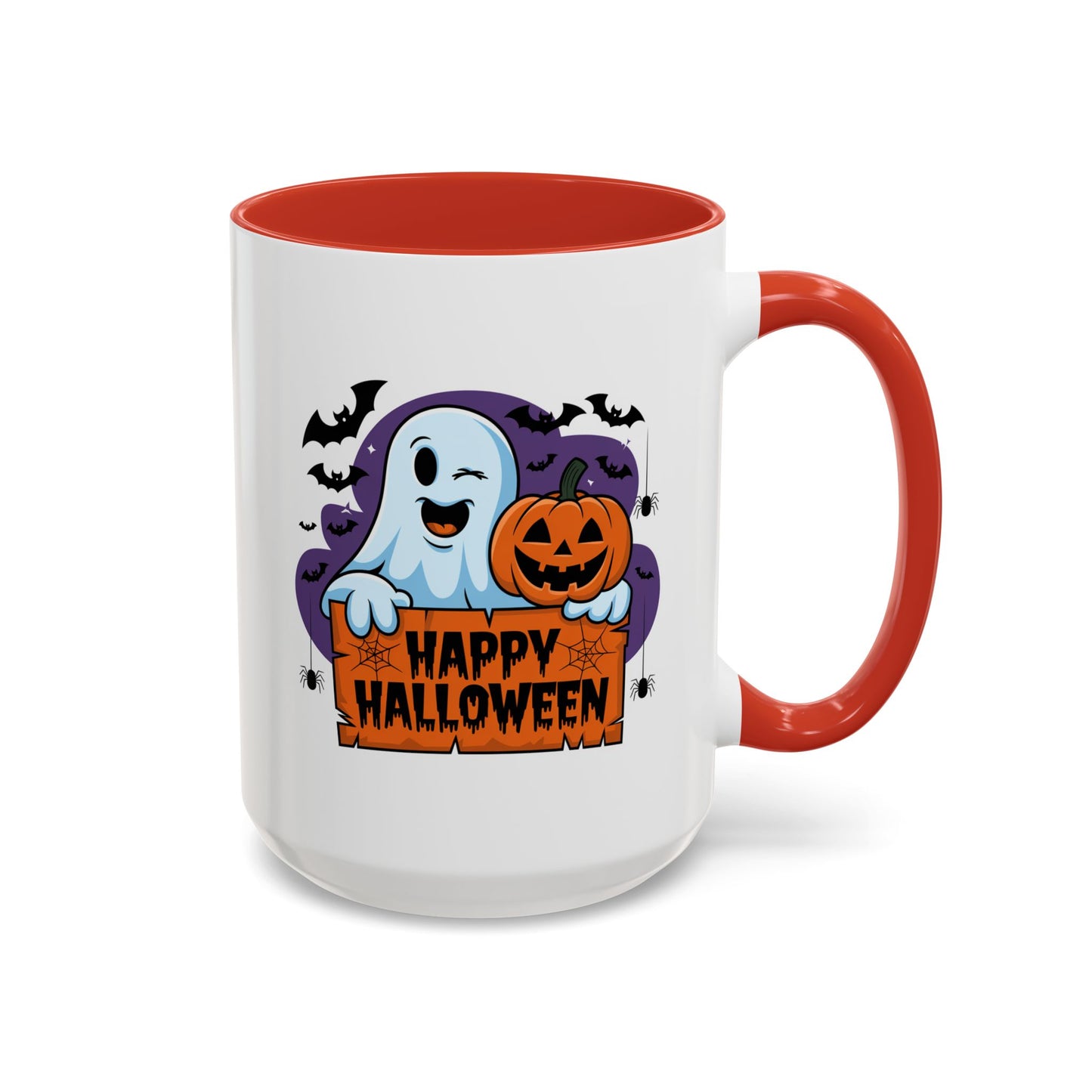 Halloween Mug - Winking Ghost With Pumpkin