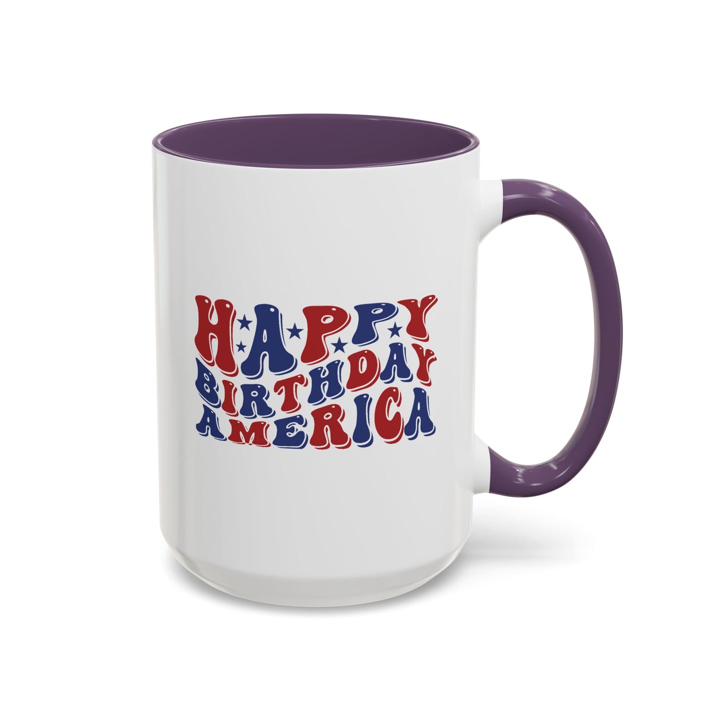 4th of July Mug - Happy Birthday America Retro