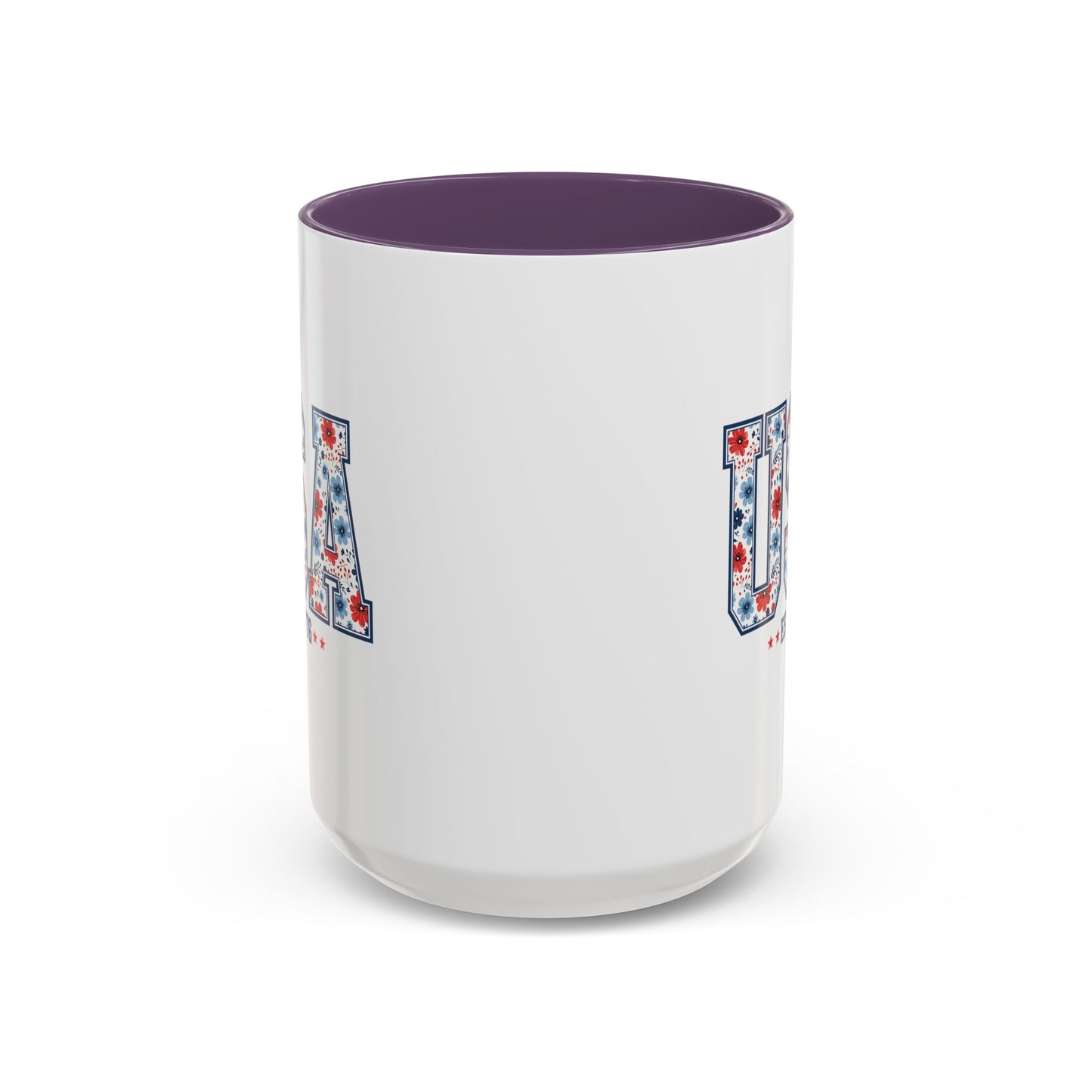 4th of July Mug - USA EST 1776 Floral