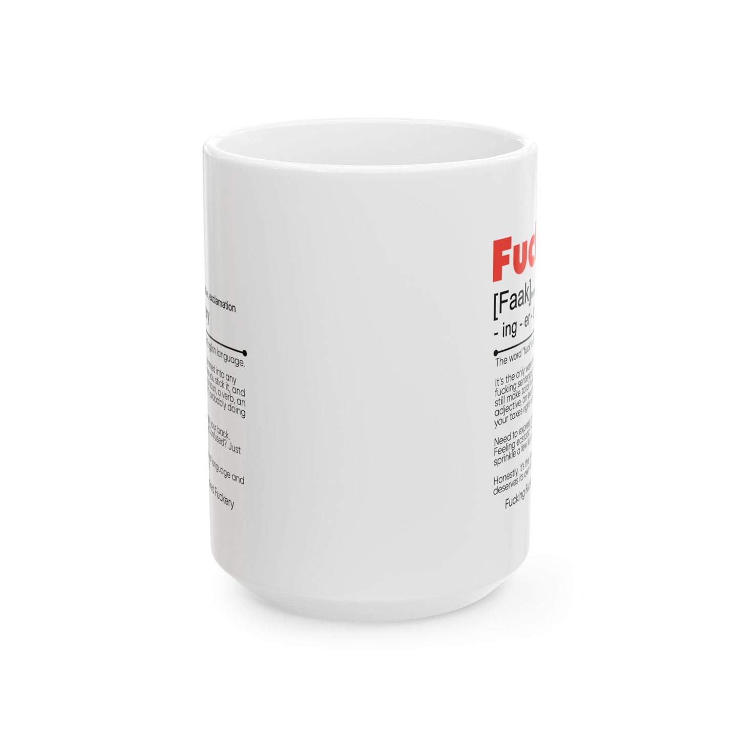 Adult Mug - The Word Fuck