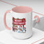 Christmas Mug - Merry Christmas White Text Reindeer Snowmen Penguin