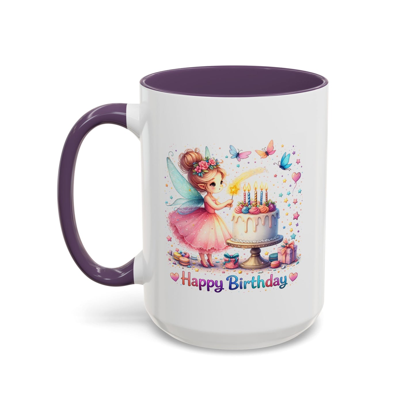 Birthday Mug - Fairy Butterflies