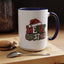 Christmas Mug - Merry Christmas Red Green & White Graffiti Hat