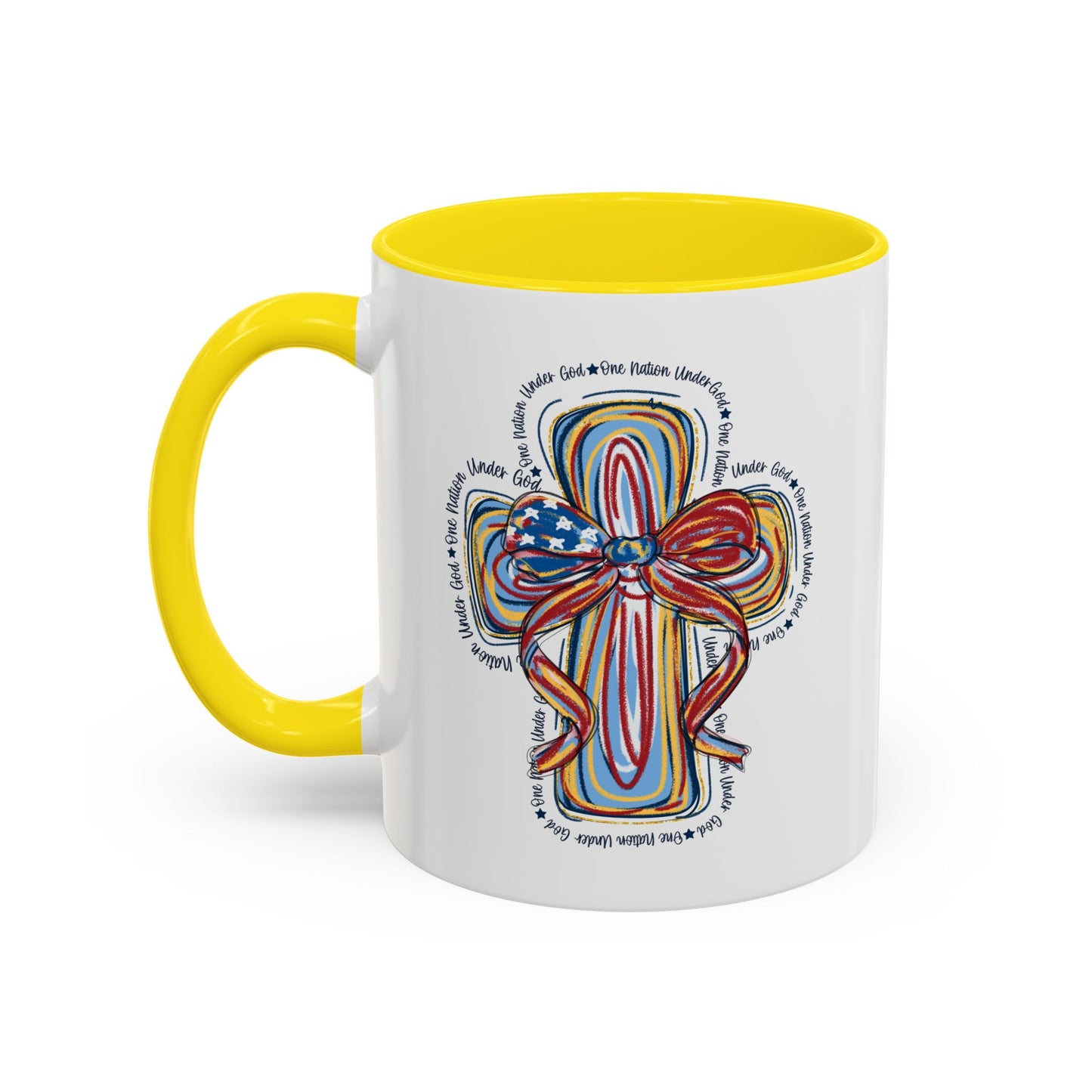 4th of July Mug - Christian Cross Bow