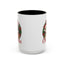 Christmas Mug - Merry Christmas Red Text Cat Presents Wreath