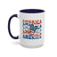 4th of July Mug - America peace Sign