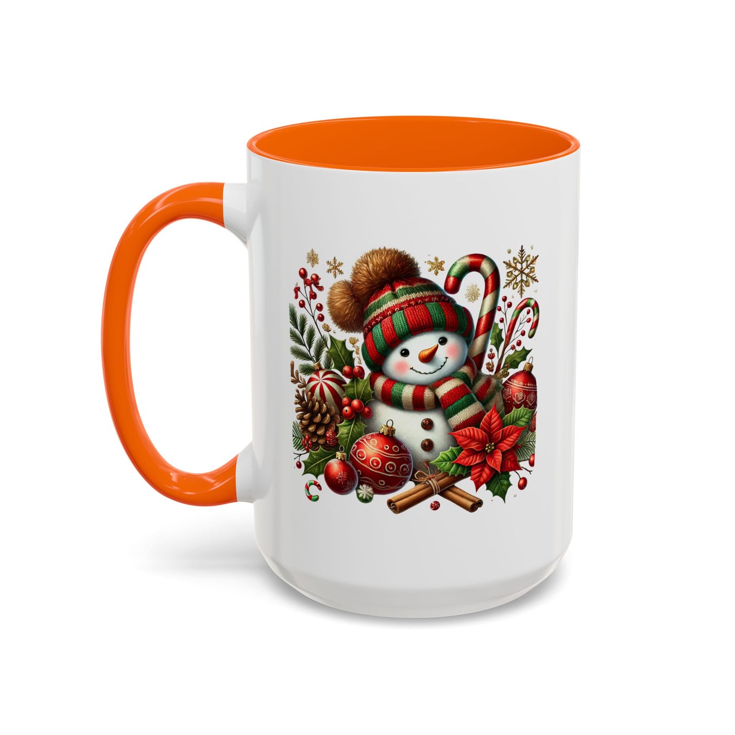 Christmas Mug - Red and Green Snowman 2