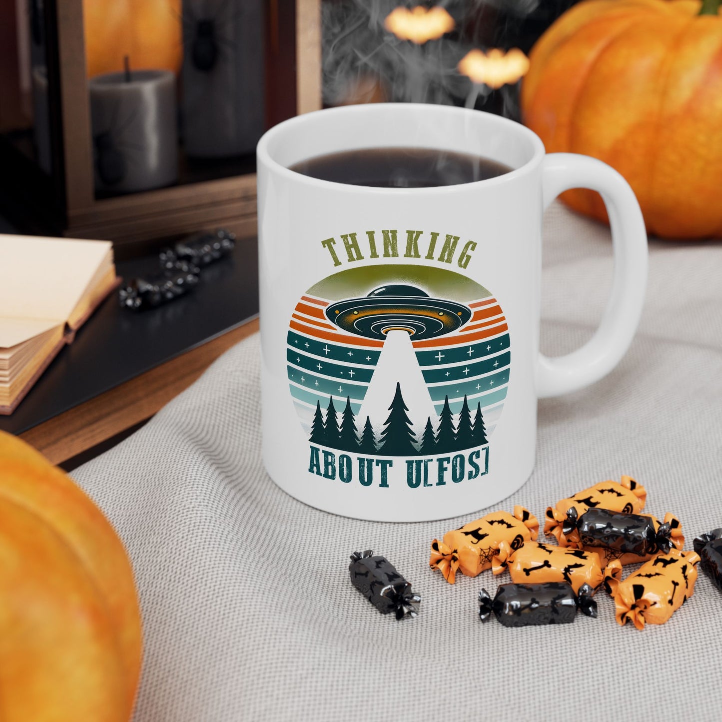 Alien Mug - Thinking About UFOS!