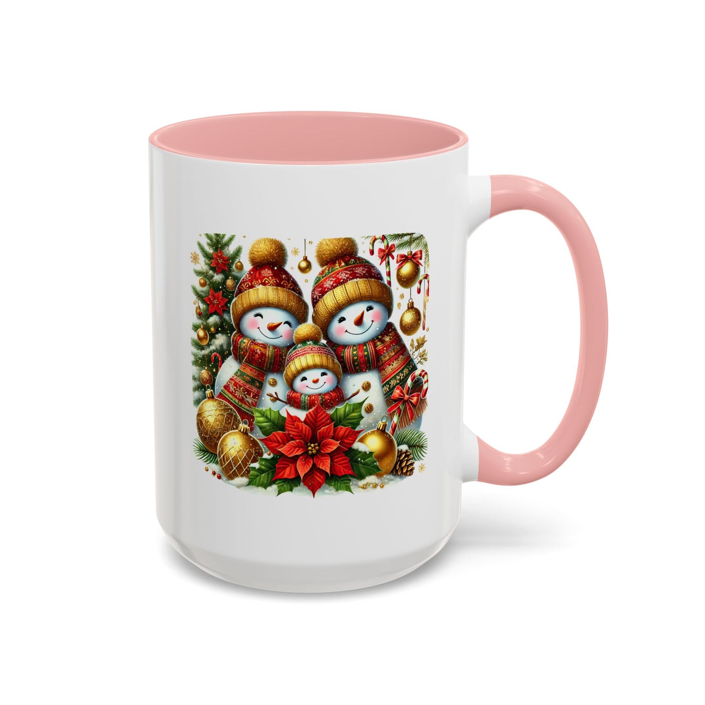 Christmas Mug - Gold Snowman Family 2