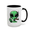 Adult Mug - Green Alien Fuck You Human