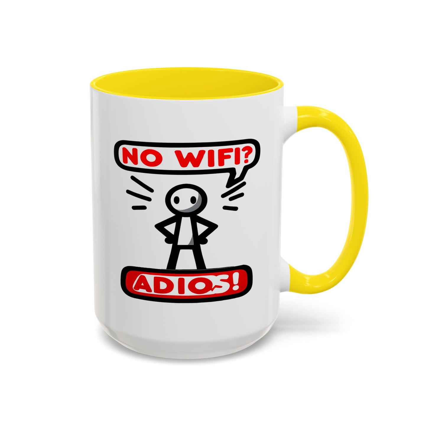 Humor Mug - No Wifi? Adios!