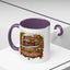 Christmas Mug - Happy Holidays White & Red Text Steam Locomotive