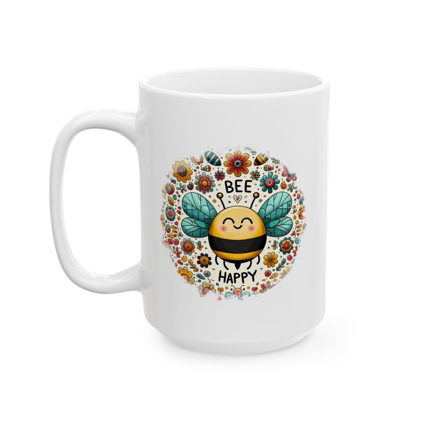 Motivation Mug - Bee Happy 2