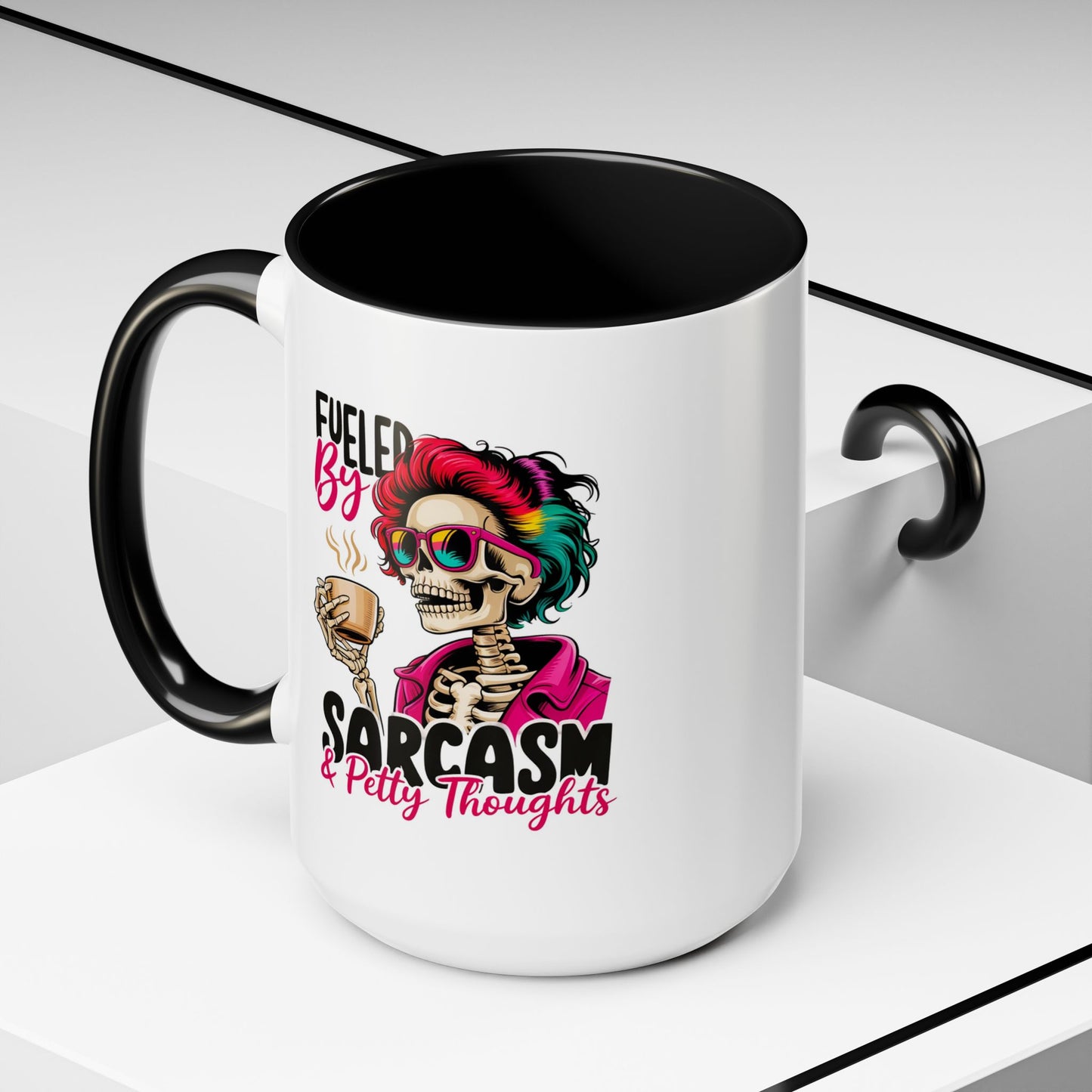 Humor Mug - Fueled by Sarcasm & Petty Thoughts