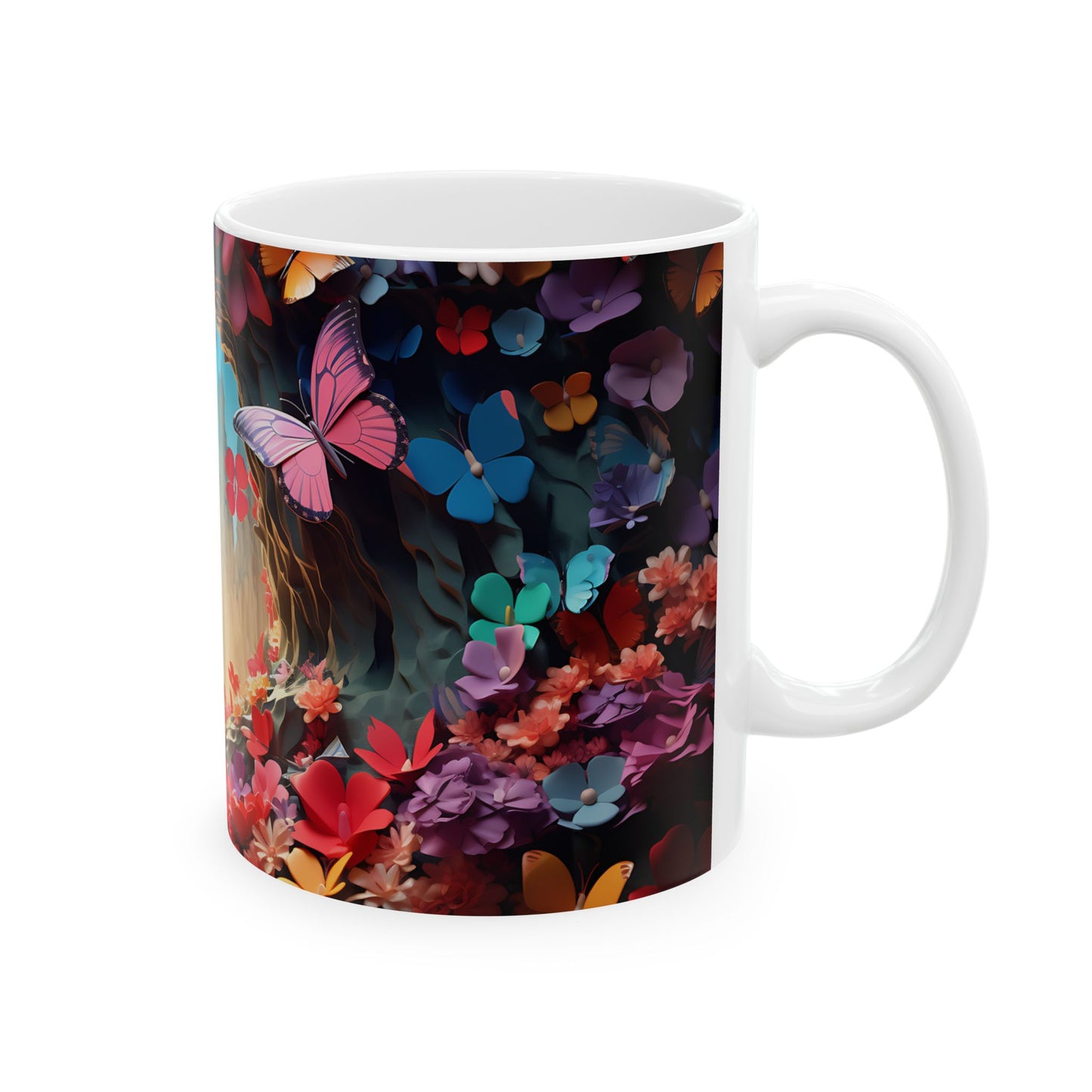 Artistic Mug - Colorful Butterflies 2