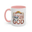 4th of July Mug - One Nation Under God Cross Flag