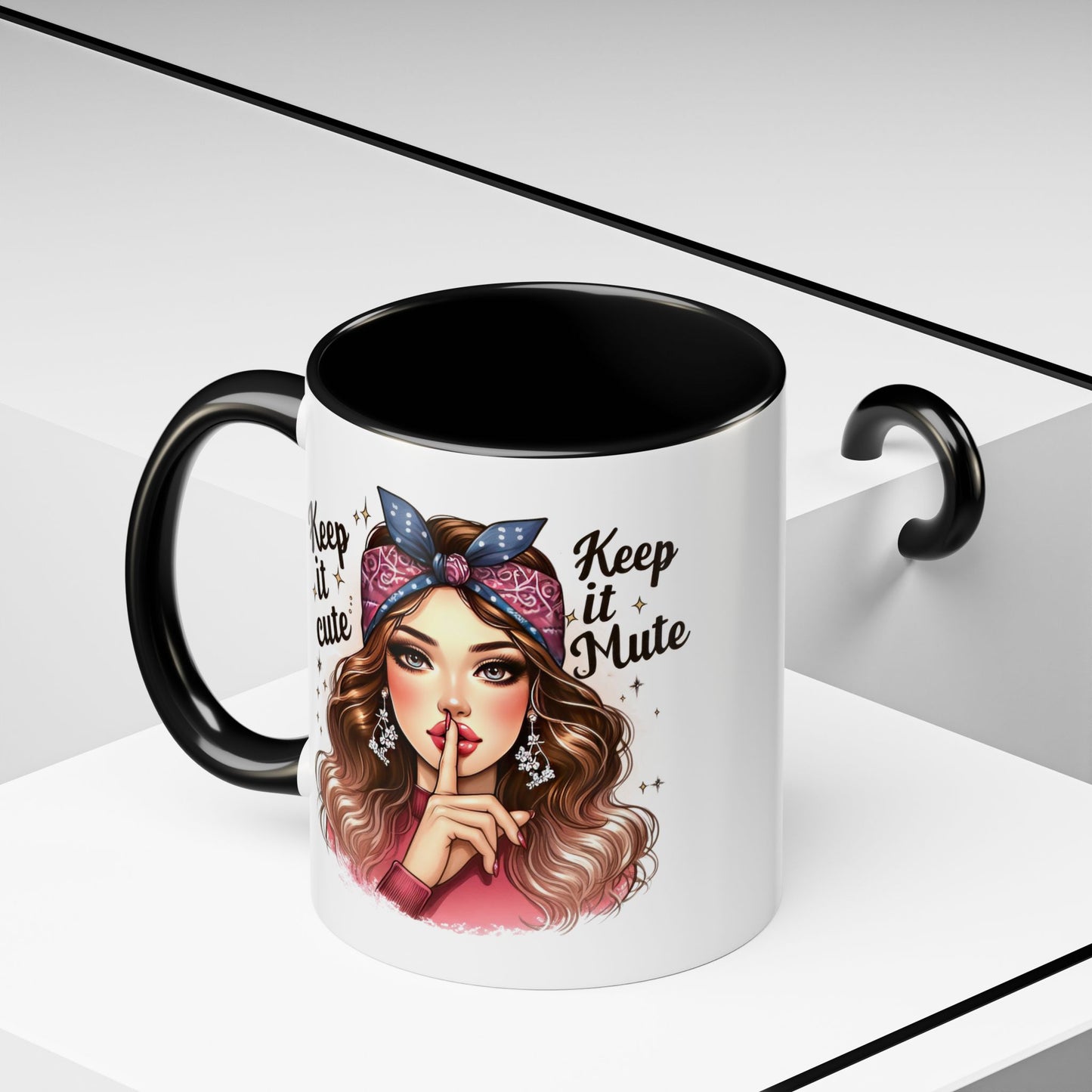 Humor Mug - Keep It Cute Keep It Mute
