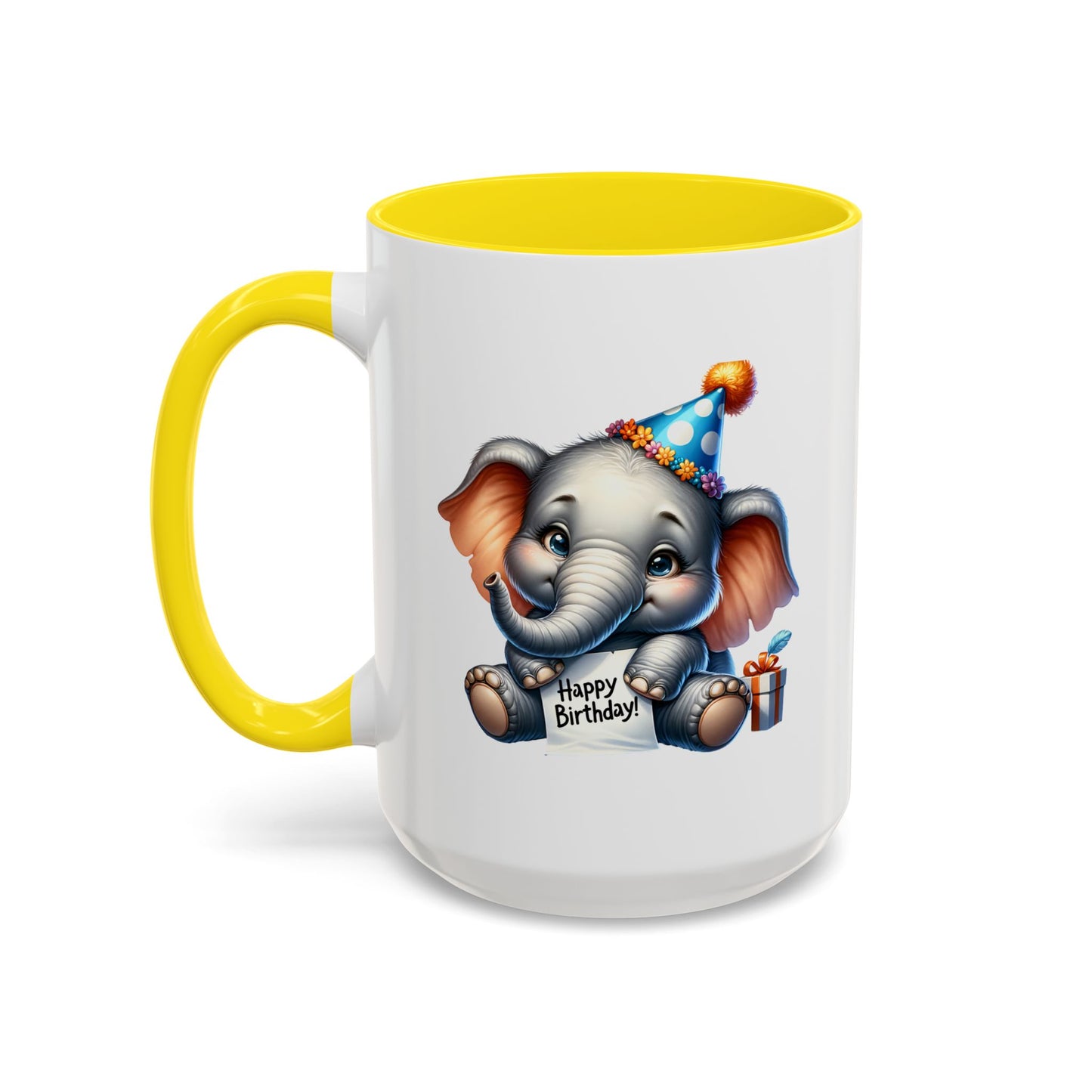 Birthday Mug - Happy Birthday Elephant Clipart