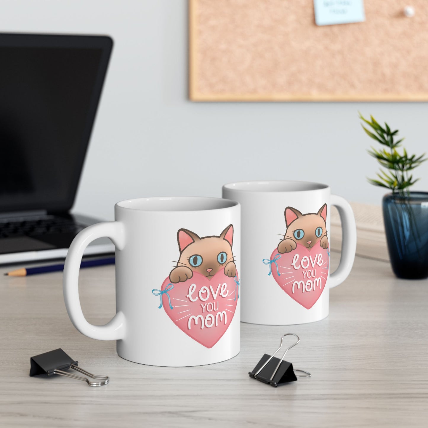 Mother's Day Mug - Love You Mom Cat