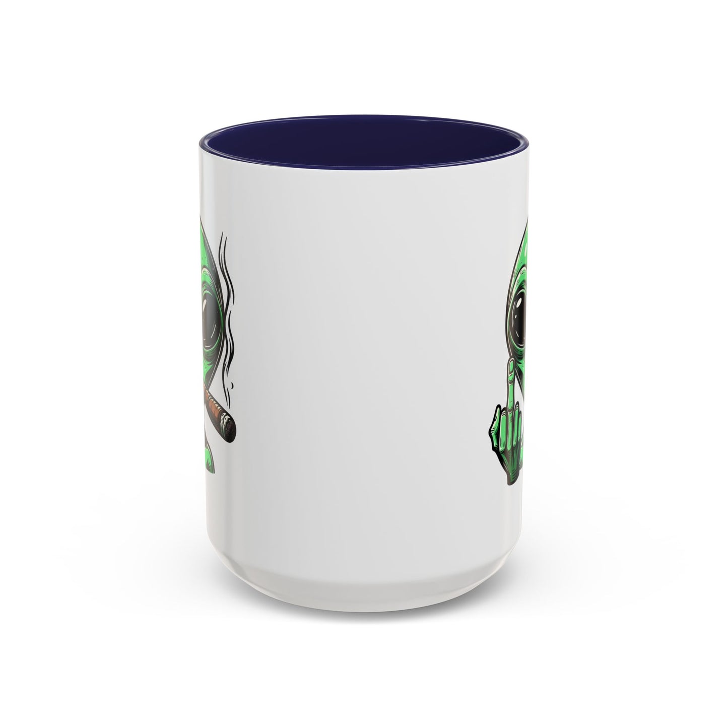 Adult Mug - Green Alien Fuck You Human