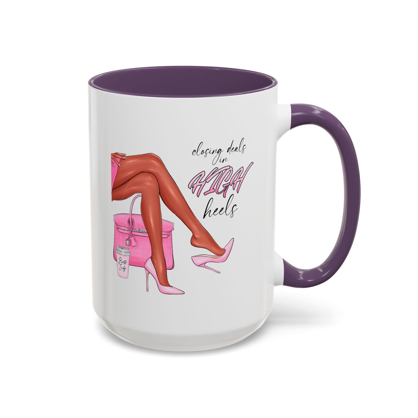 Humor Mug - Closing Deals in High Heels