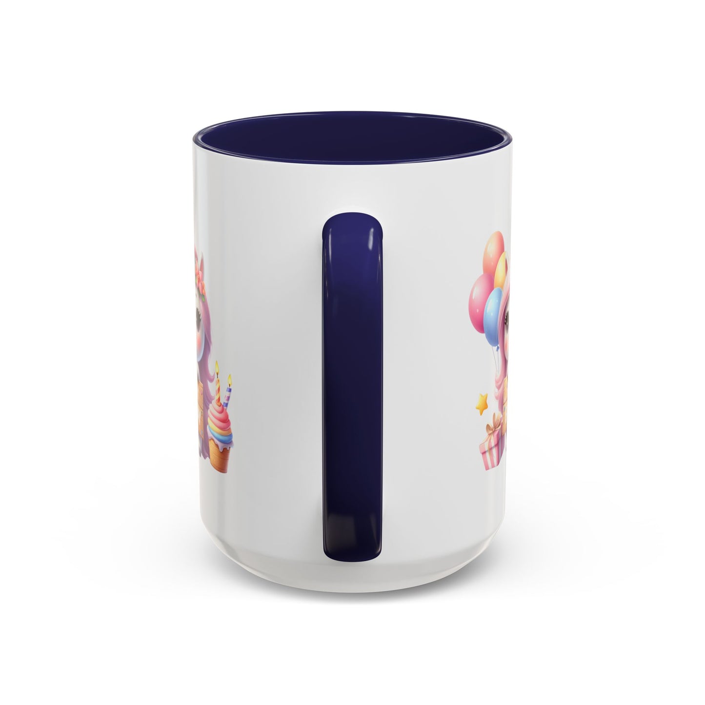 Birthday Mug - Girl Unicorn Happy Birthday Sign 2