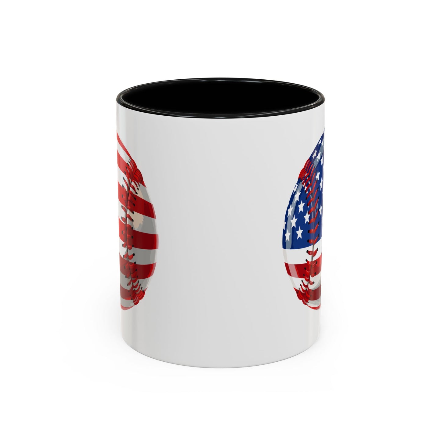 4th of July Mug - Baseball American Flag