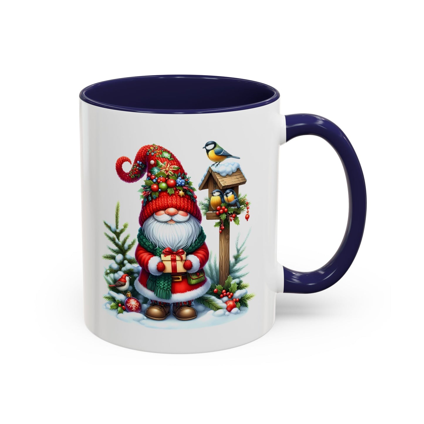 Christmas Mug - Gnome and Birds