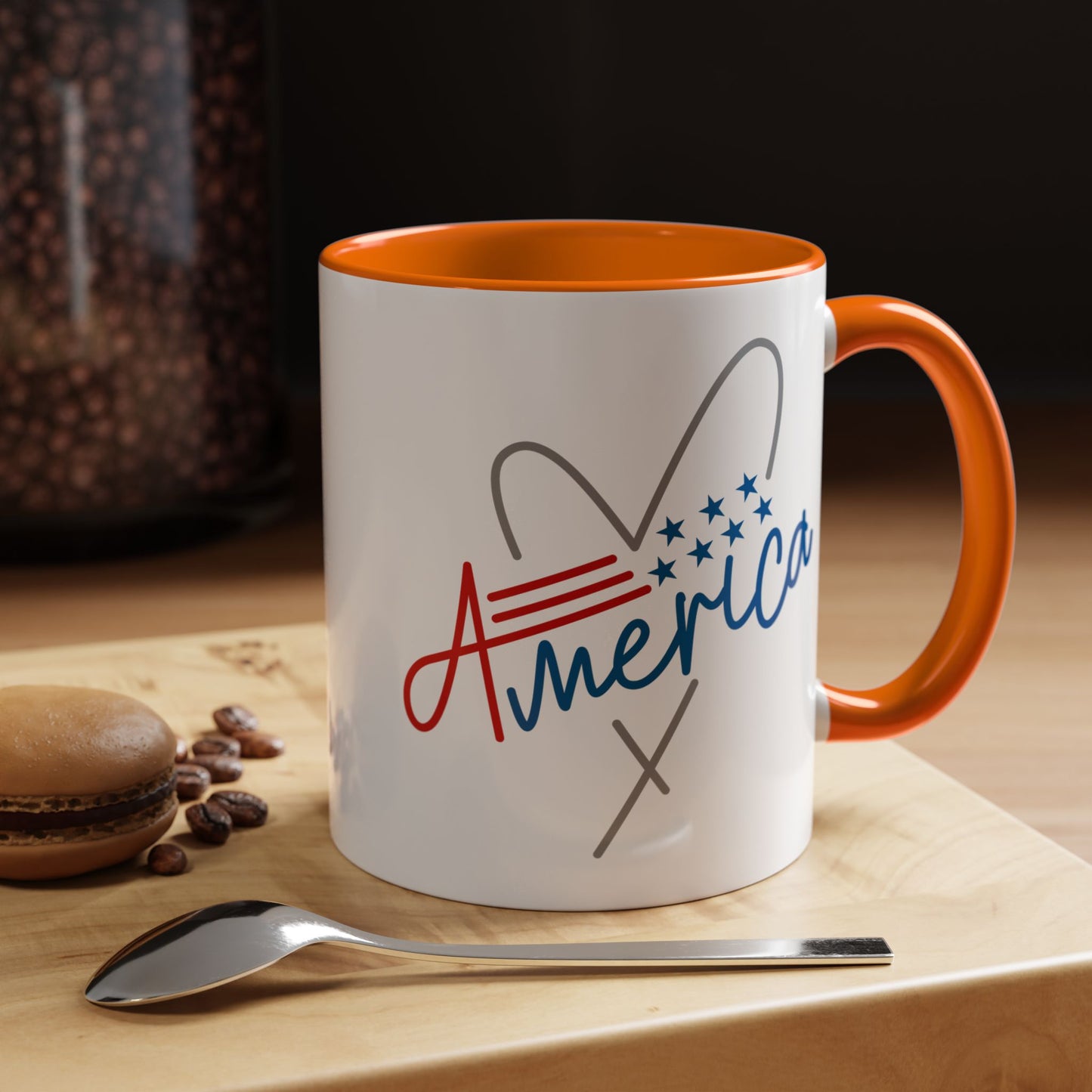 4th of July Mug - America Heart