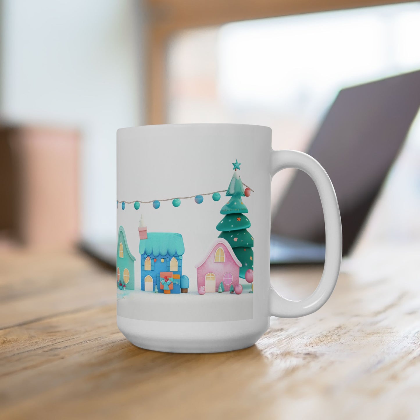 Christmas Mug - Candy Coated Houses Wrap
