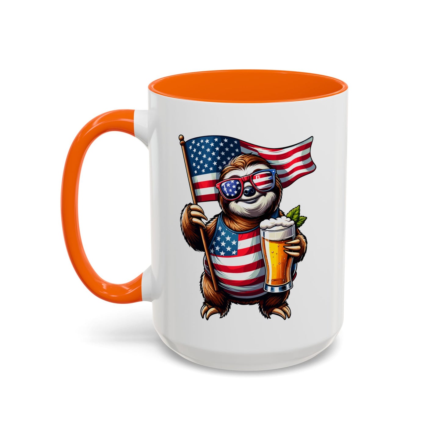 4th of July Mug - Merica Sloth
