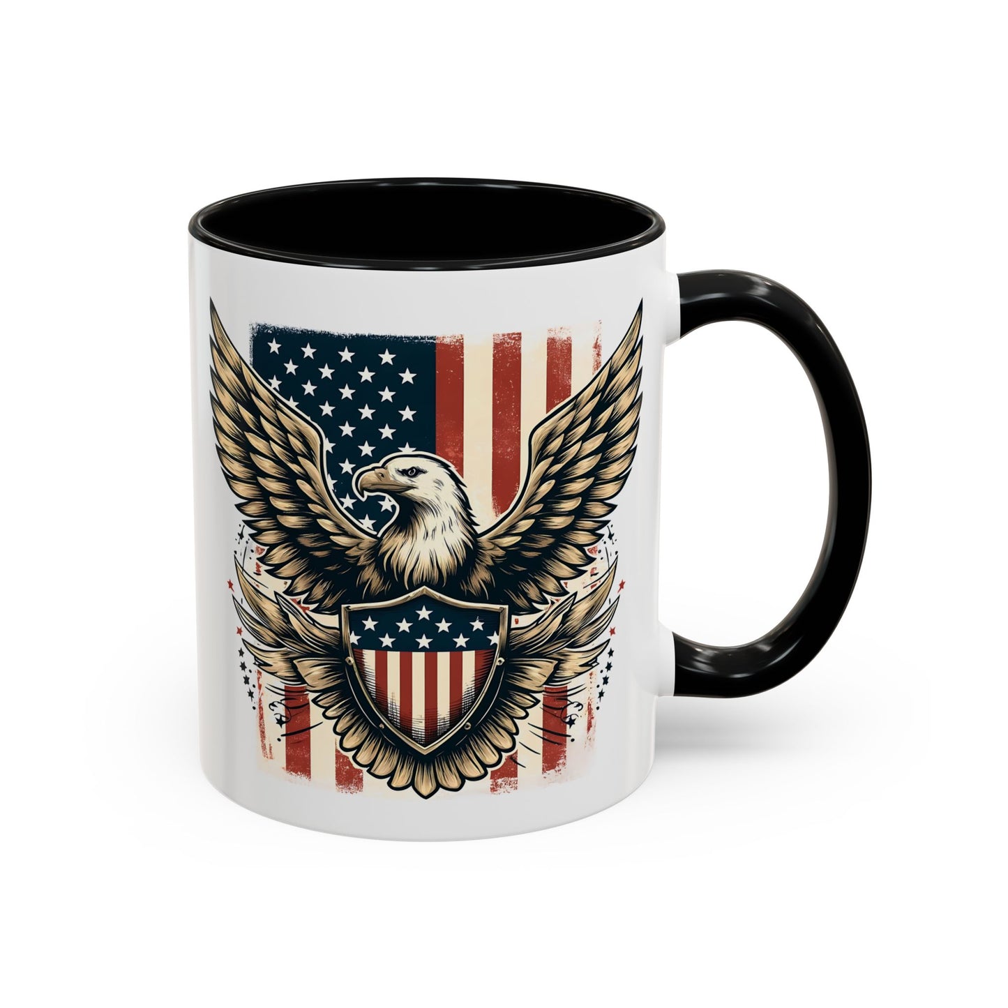 4th of July Mug - American Bald Eagle Flag 9