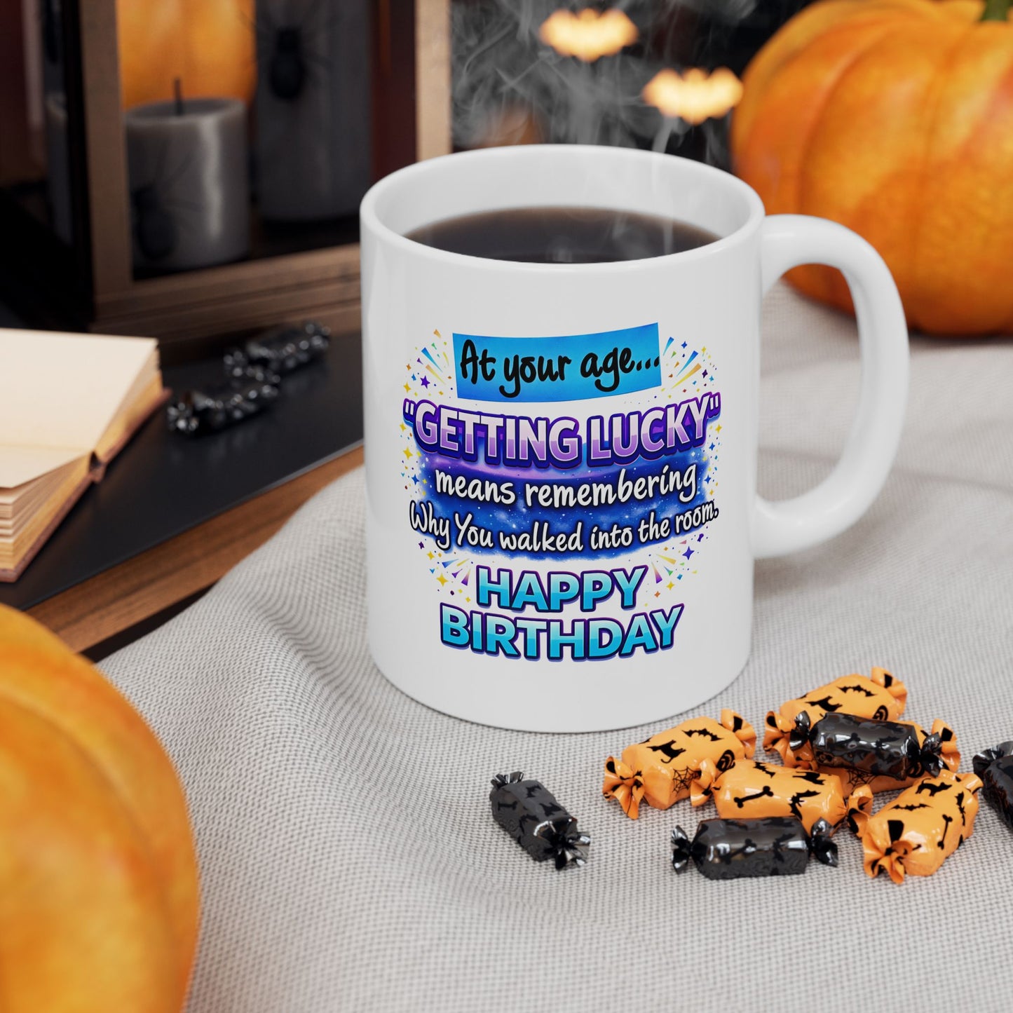Birthday Mug - At Your Age Getting Lucky Male
