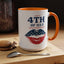 4th of July Mug - Happy 4th of July Flag Lips