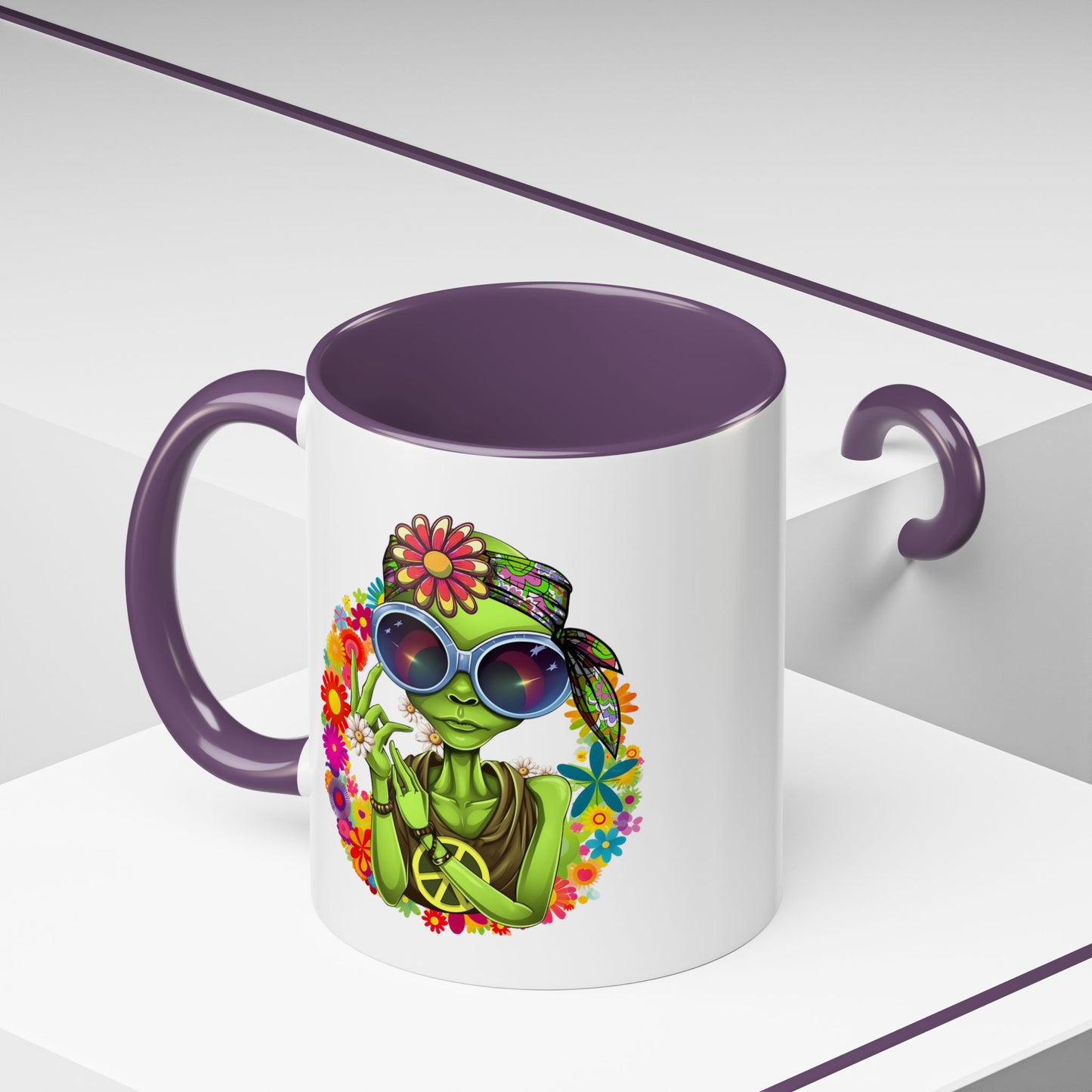Alien Mug - Peace Hippy Alien