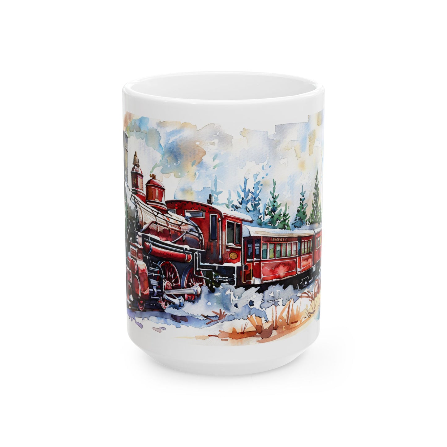 Christmas Mug - Christmas Train Wrap