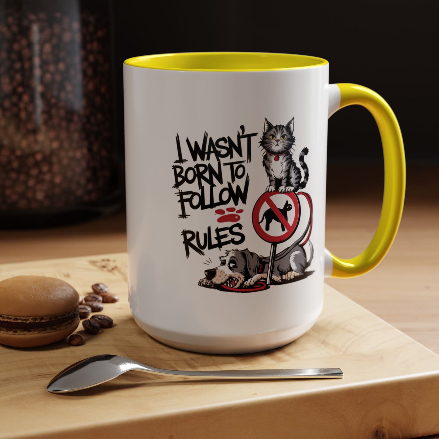 Animal Mug - I Wasn't Born To Follow Rules