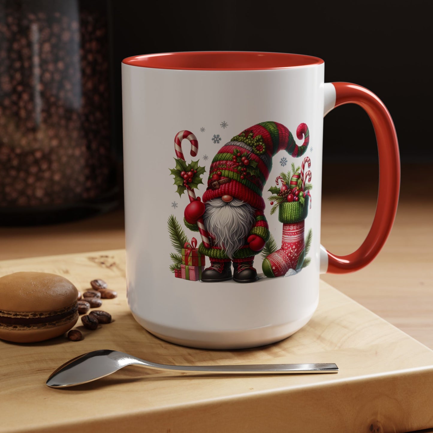 Christmas Mug - Gnome and Christmas Stocking